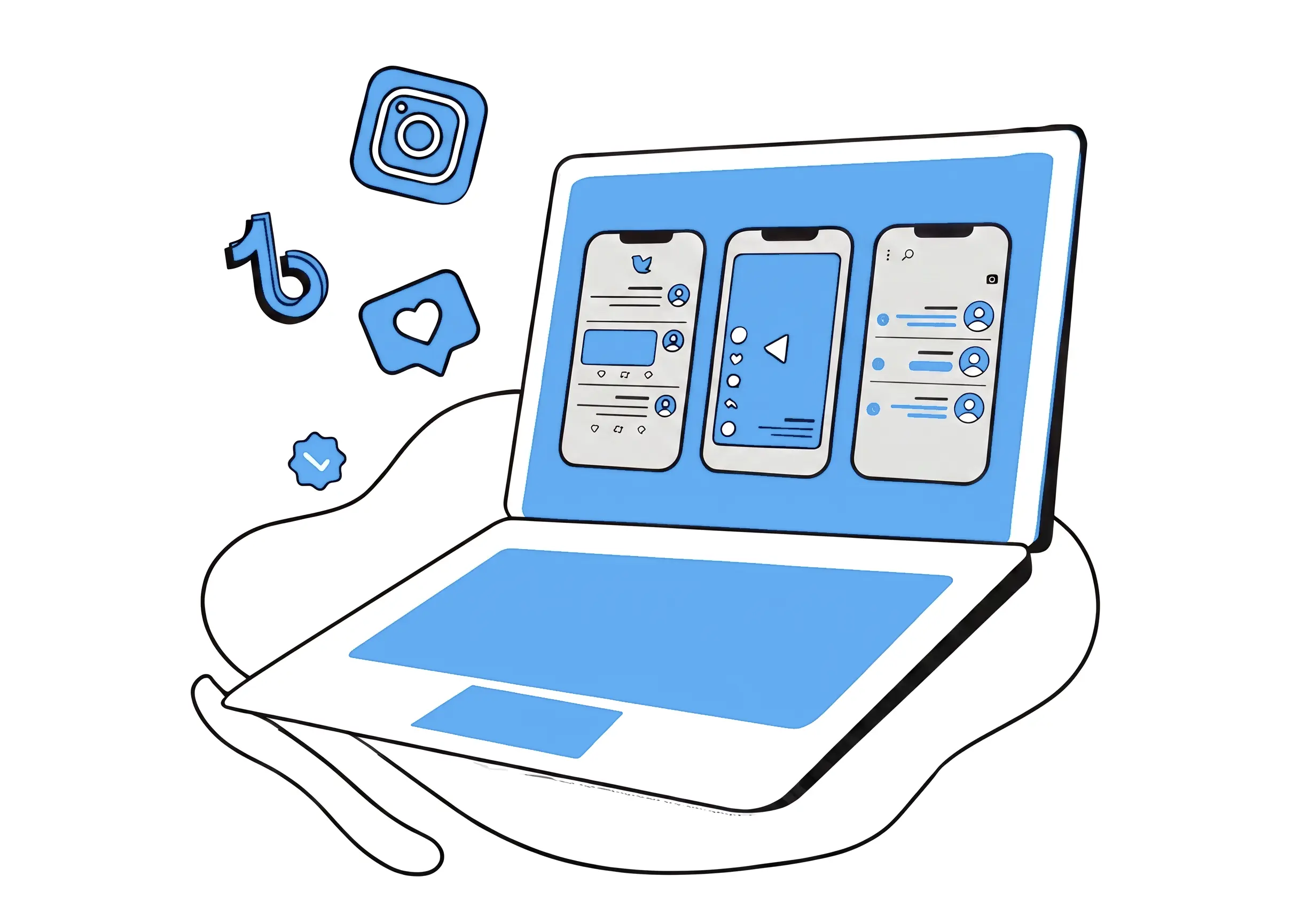 Multi-account mobile management dashboard