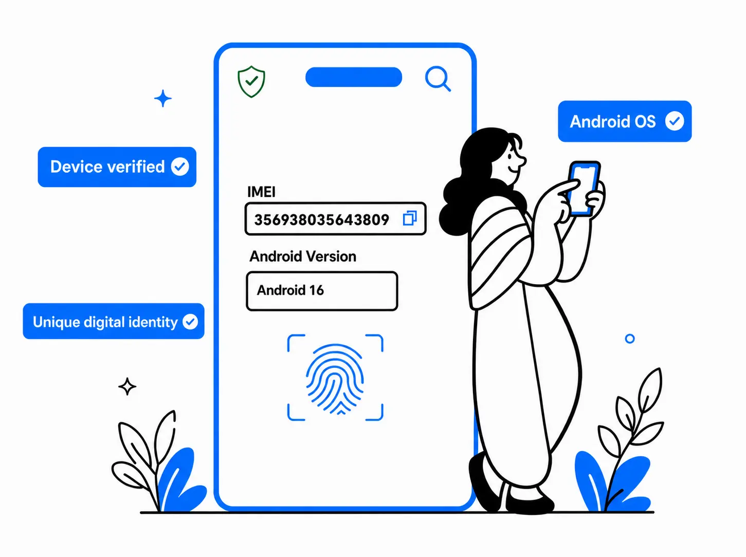 Antidetect cloud phone with unique device identity