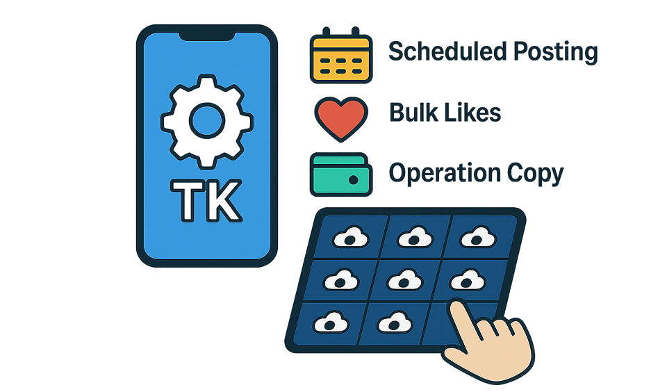 Automate all TikTok accounts actions on one dashboard